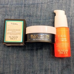 Sunday Riley 3 piece set with bonus Murad item